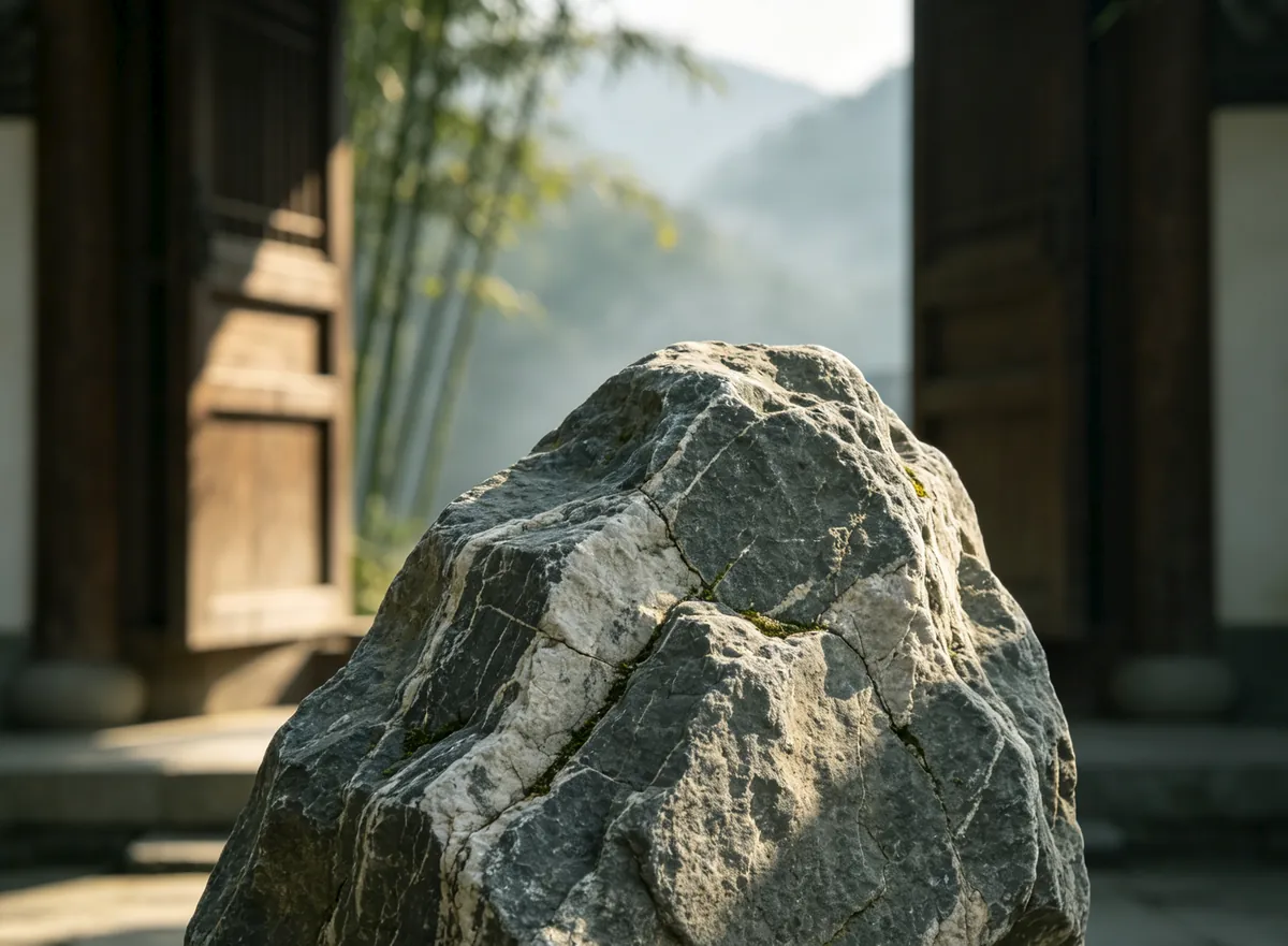 立在门前的石敢当